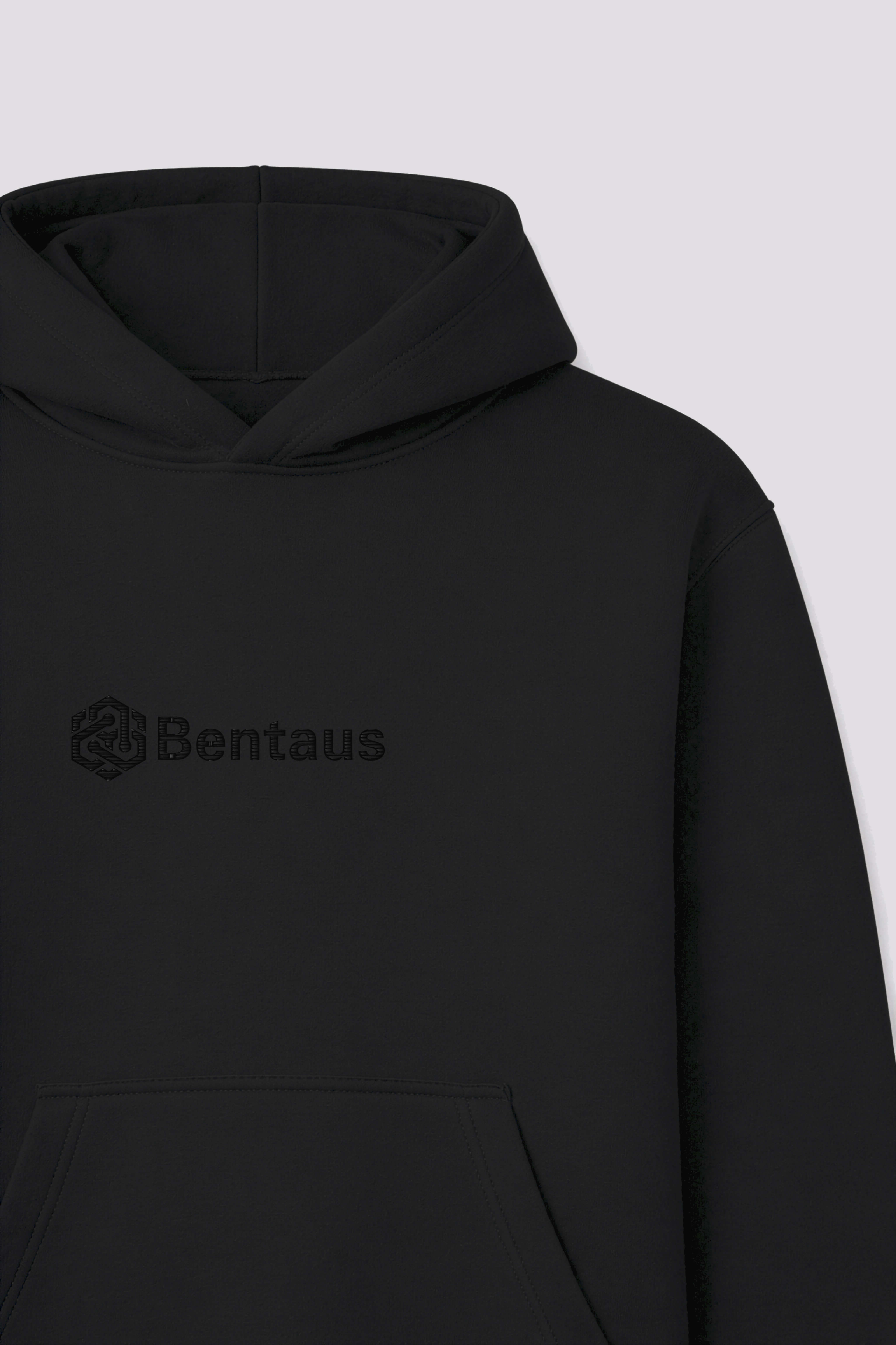 Bentaus Hoodie logo close-up